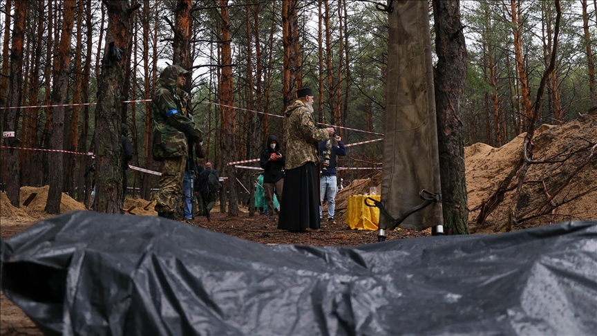 Largest mass graves discovered in Kharkiv, Kyiv regions: Ukraine