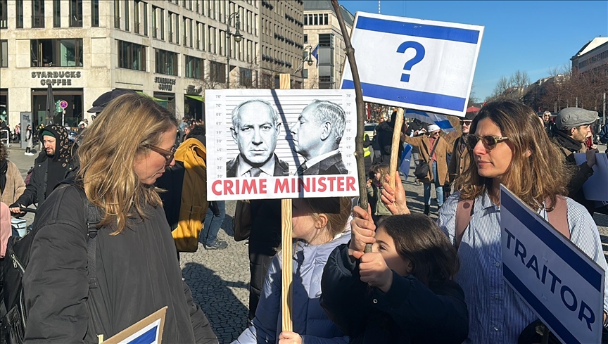 Judicial reform plan in Israel protested in Berlin