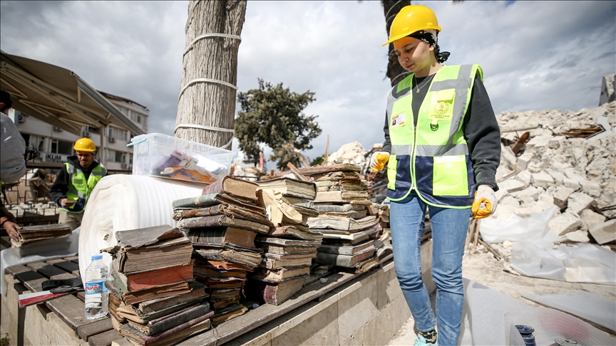 Bibles unearthed from rubble of historical church in quake-hit Türkiye