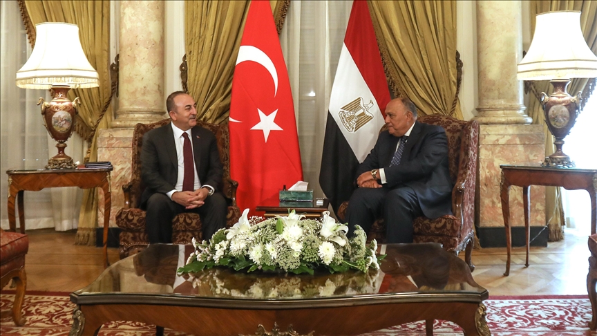 Turkish, Egyptian foreign ministers meet in Cairo for talks