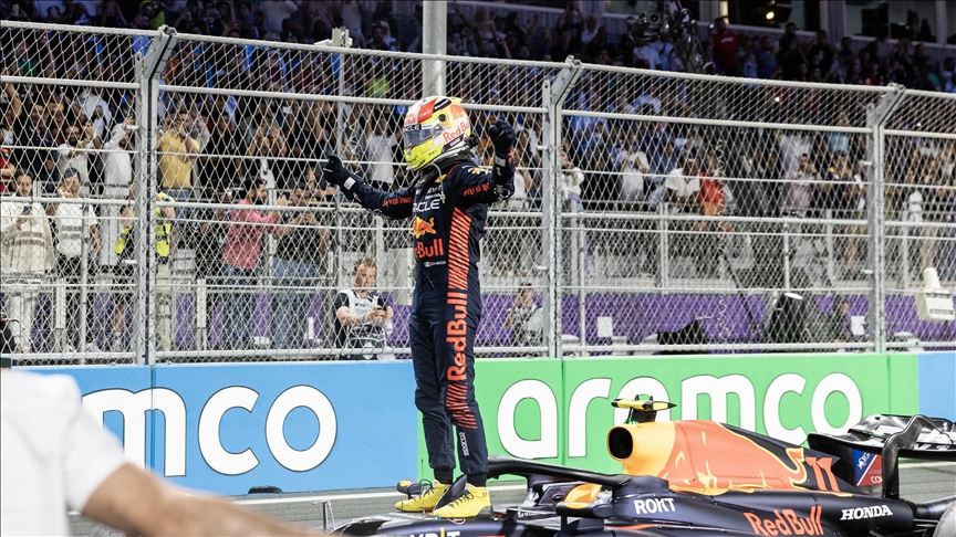 Red Bull's Sergio Perez wins Saudi Arabian Grand Prix in F1