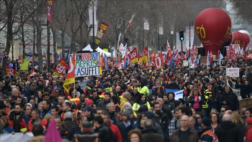 Protesters continue mobilizing in France over adoption of pension reform