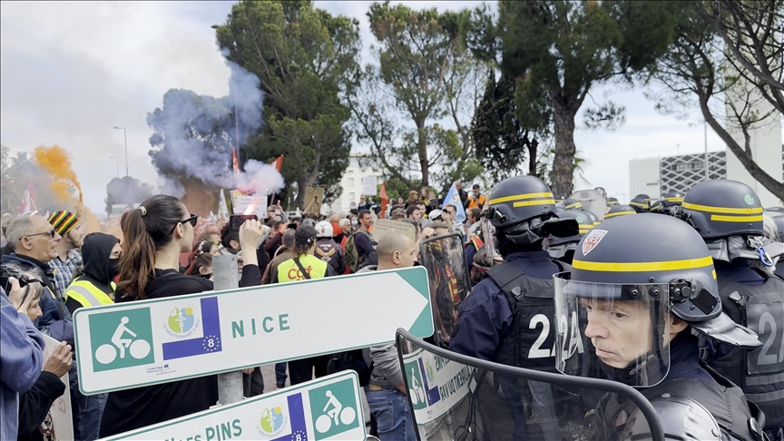 France/Retraites : 40 milles personnes manifestent à Nice (CGT)