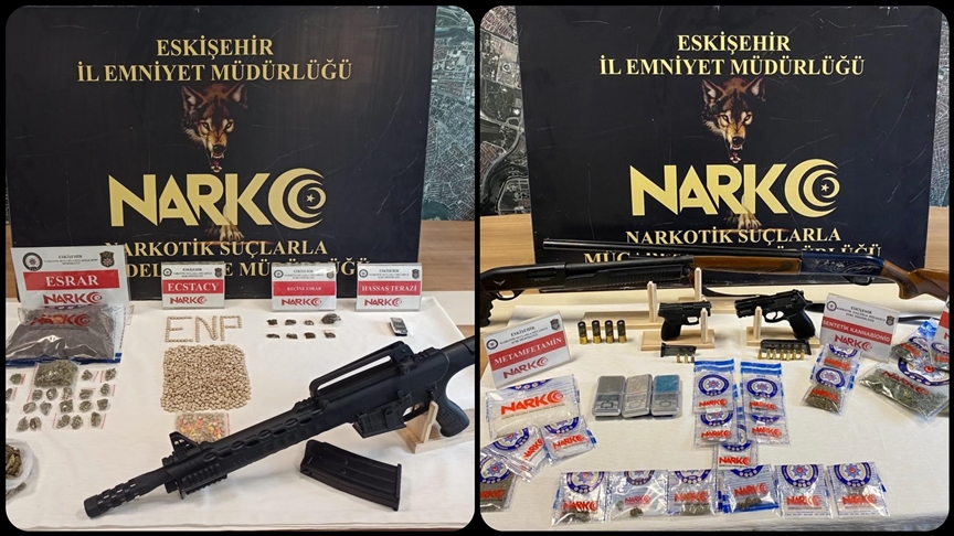Eskişehir'de uyuşturucu satıcılarına yönelik "Kökünü Kurutma Operasyonu"nda 27 tutuklama