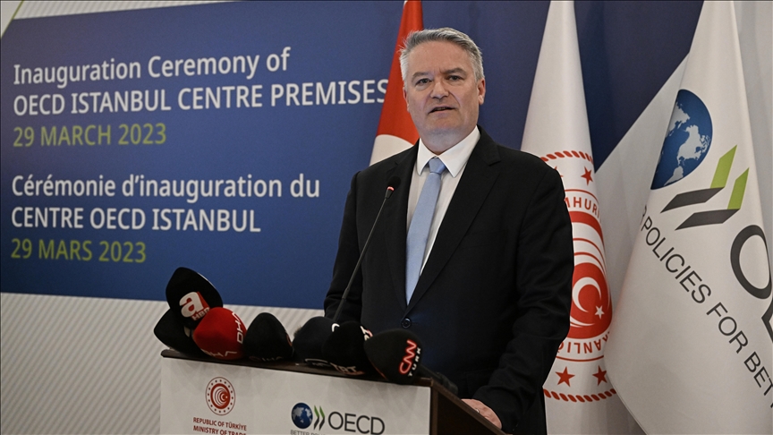Opening Istanbul center, OECD chief hail's city's potential for global cooperation