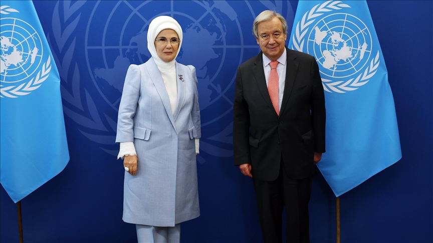 UN chief salutes leadership of Turkish government, first lady in fighting waste