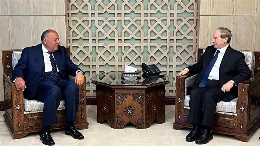 Syrian foreign minister makes 1st visit to Egypt since 2011
