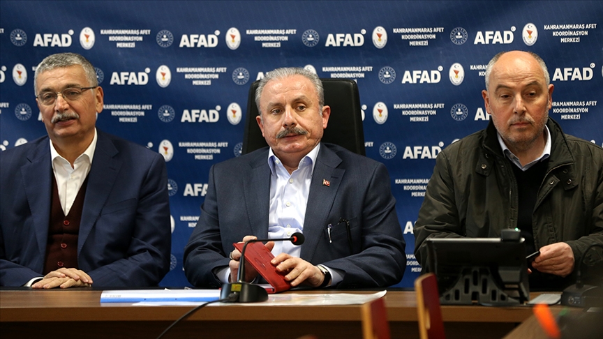 TBMM Başkanı Şentop: Barınma ve acil ihtiyaçların karşılanmasında işler tamamen yoluna girmiş gözüküyor