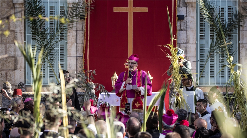 Тысячи христиан со всего мира отметили Пальмовое воскресенье в Иерусалиме 