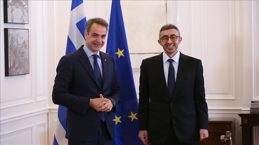 UAE foreign minister meets Greek premier, counterpart in Athens