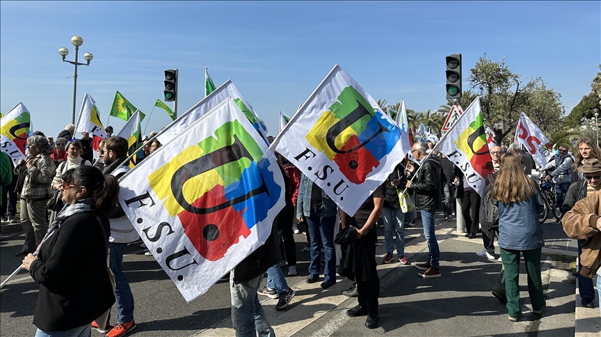 France/Réforme des retraites : 20 000 personnes, dont des syndicalistes policiers, mobilisées à Nice 