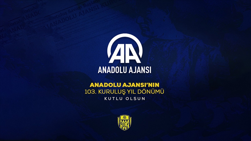 MKE Ankaragücü, AA'nın kuruluşunun 103. yıl dönümünü kutladı 