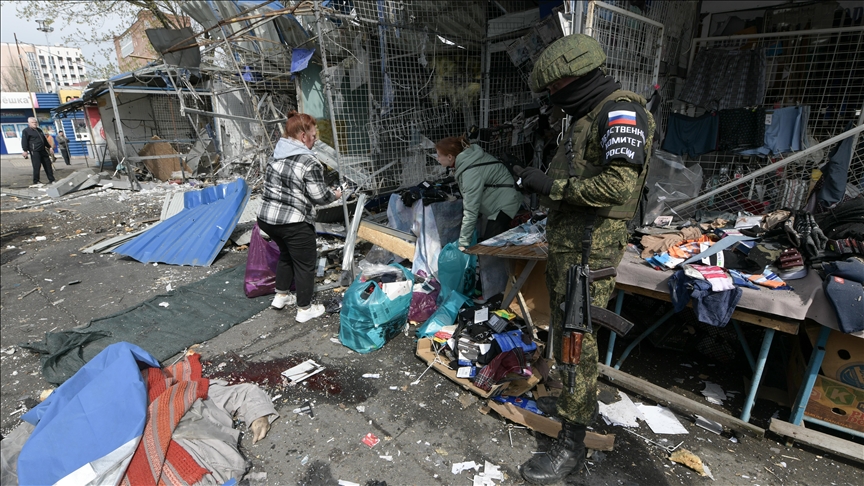 1 killed in attack on Russian-controlled area of Donetsk