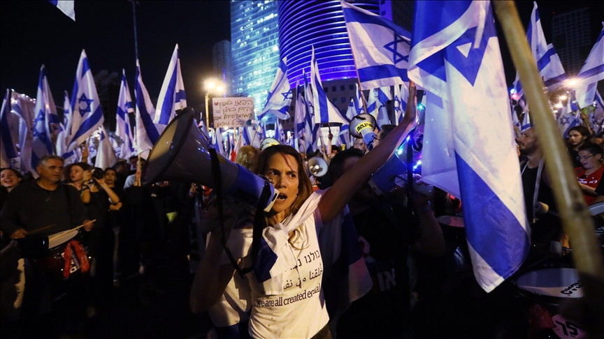 Israelíes reanudan protestas contra Netanyahu en Tel Aviv tras controvertido discurso