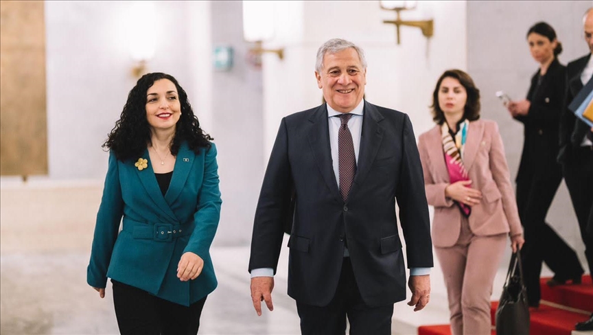 Rim: Predsednica Kosova Osmani sastala se sa šefom diplomatije Italije Tajanijem