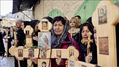 Christians celebrate Good Friday in Jerusalem's Holy Sepulcher church