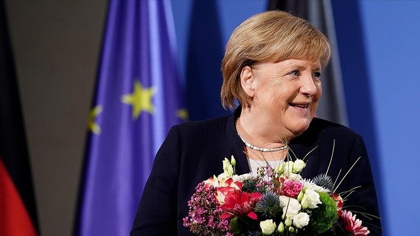 Former German leader Angela Merkel receives country’s highest award