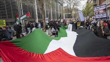 Large crowds in London protest Israel's 'apartheid policies'