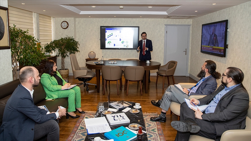 AGİT Seçim İzleme Misyonu medya analistlerinden AA'ya ziyaret