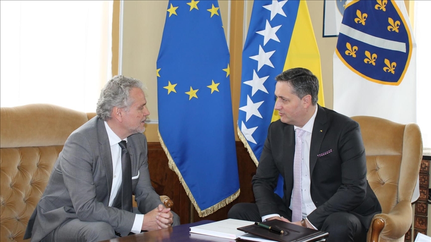 Susret Bećirović - Sattler: EUFOR ima važnu ulogu kao garant stabilnosti u BiH