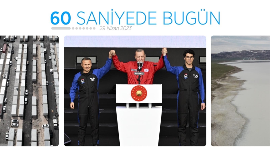 60 saniyede bugün (29 Nisan 2023)