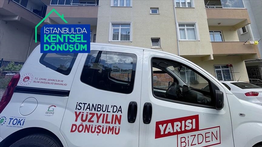 İstanbul'da "Kentsel Dönüşümde Yarısı Bizden Kampanyası"nda binalar inceleniyor