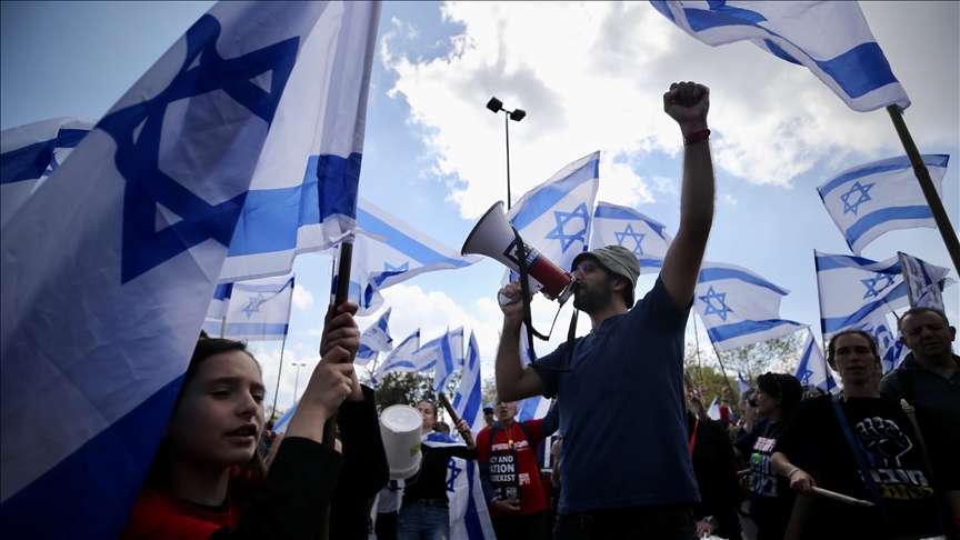 Israeli justice minister accuses US of supporting anti-judicial overhaul protesters
