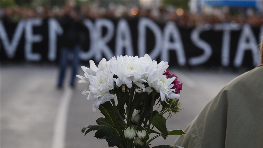 Thousands stage anti-government protest in Serbian capital after mass shootings