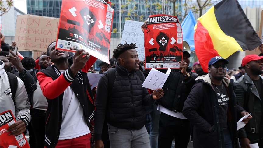 Estudiantes universitarios extranjeros se manifiestan en Bruselas por las “prácticas discriminatorias” del Estado belga