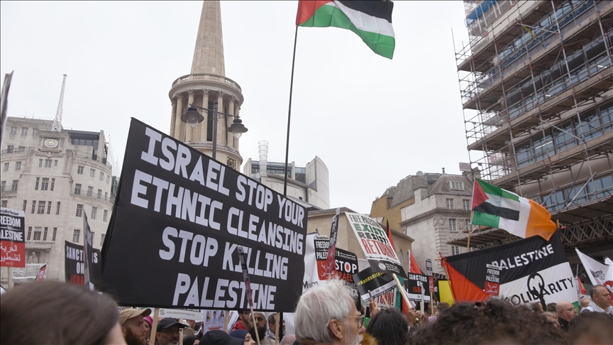 Palestinian protests in London mark 75th anniversary of Nakba or Catastrophe