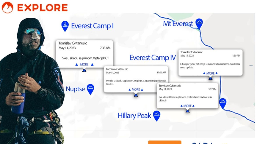 Još 800 metara do vrha: Tomo Cvitanušić na završnom dijelu uspona na Everest