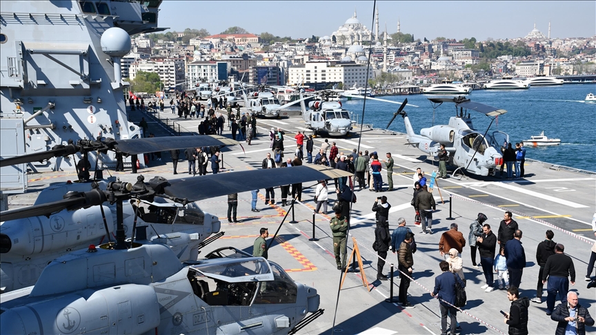 Turkish warship TCG Anadolu visited by some 290,000 people