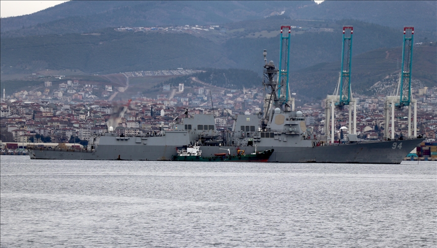 Türkiye critica que un destructor estadounidense fondeara en un puerto de la Administración Grecochipriota 