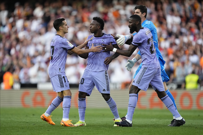 Real Madrid lose 1-0 to Valencia as Vinicius Jr targeted with racist insults