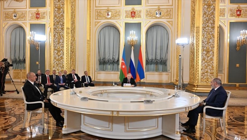 В Москве состоялся трехсторонний Саммит Алиева, Путина и Пашиняна