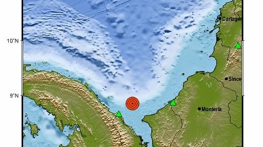 Dos sismos de magnitudes 6,6 y 4,6 sacuden el mar Caribe colombiano