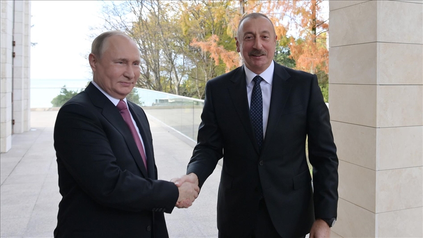 Путин поздравил президента Азербайджана с Днем независимости