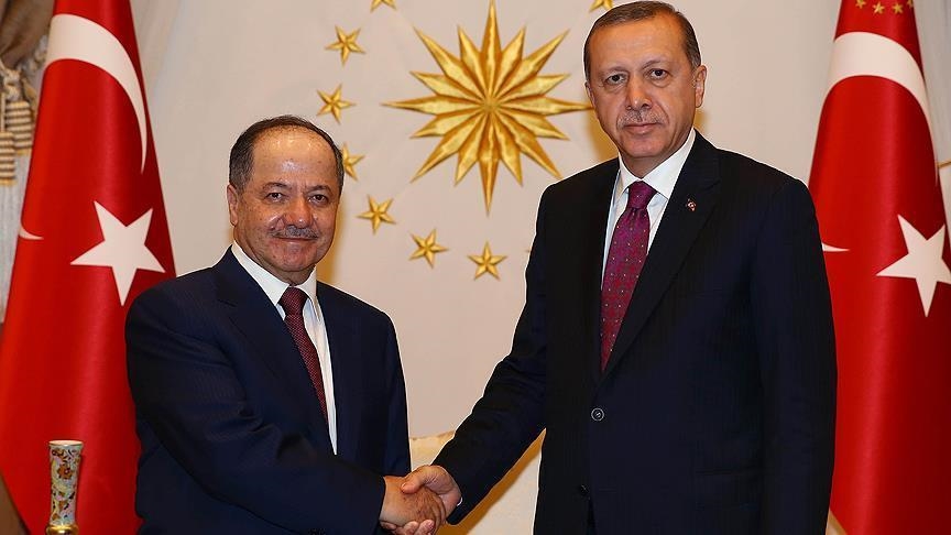 مسعود بارزاني يهنئ أردوغان بفوزه في الانتخابات