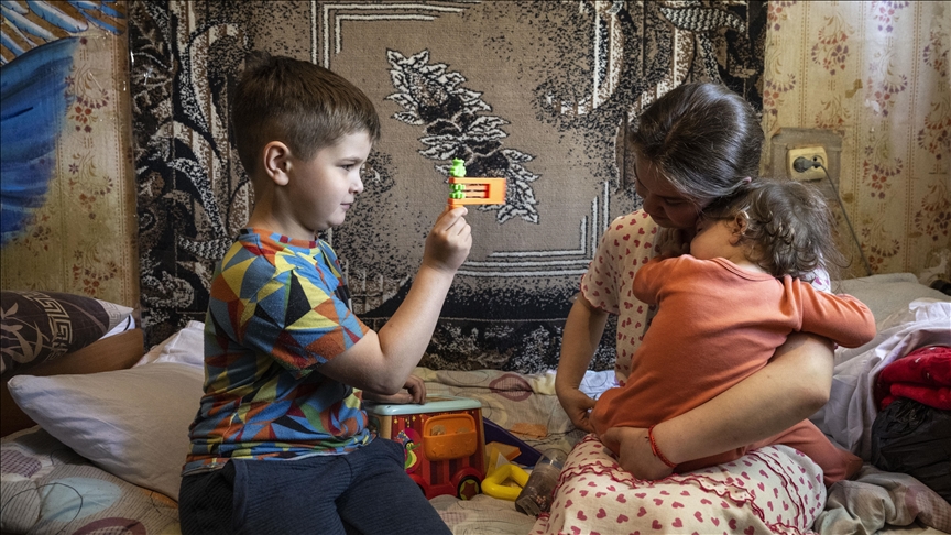 Ukrainian children celebrate “World Children’s Day” in the shadow of war