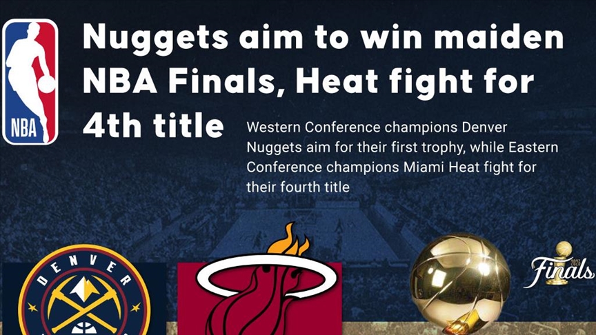 Nuggets, ilk NBA Finallerini kazanmayı hedefliyor ve Heat, dördüncü şampiyonluk mücadelesini veriyor.