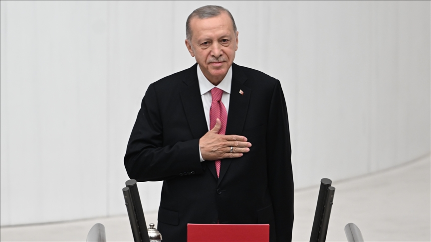 Recep Tayyip Erdogan takes oath of office as Türkiye's president