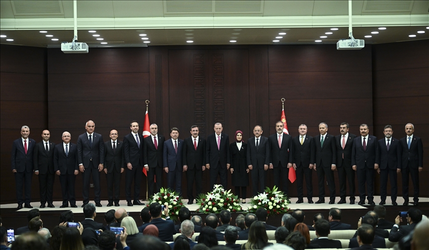 الرئيس أردوغان يعلن التشكيلة الحكومية الجديدة