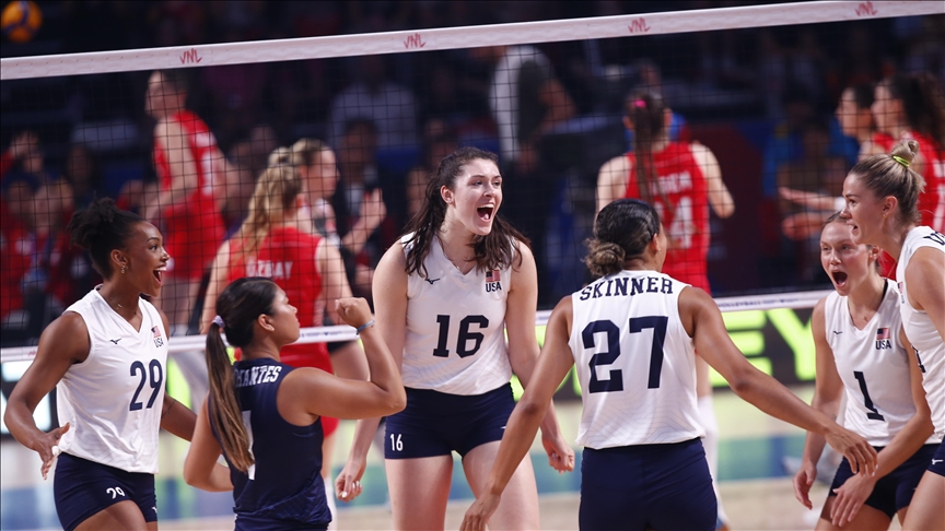 US beat Türkiye 3-2 in Women's Volleyball Nations League US beat Türkiye 3-2 in Women's Volleyball Nations League