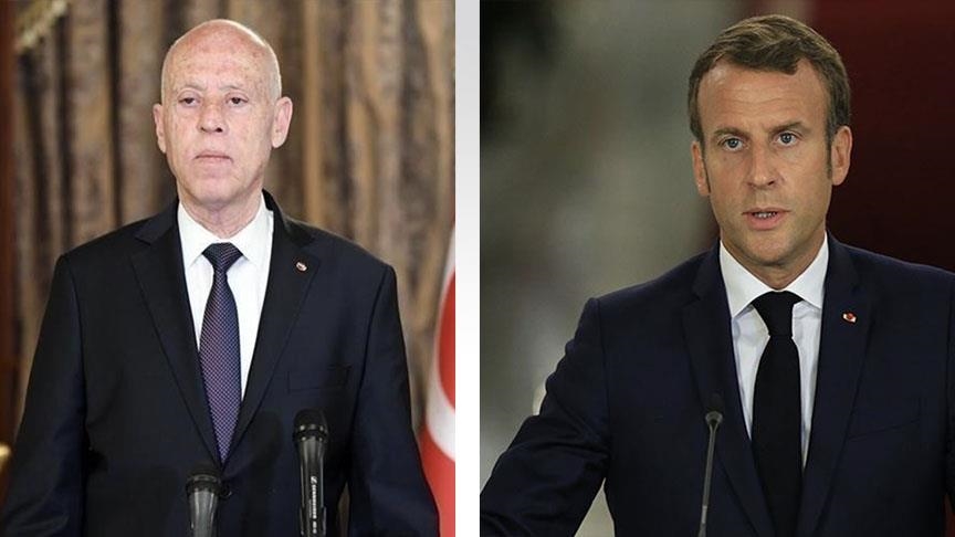 Tunisie : le président Saïed s'entretient avec son homologue français Emmanuel Macron