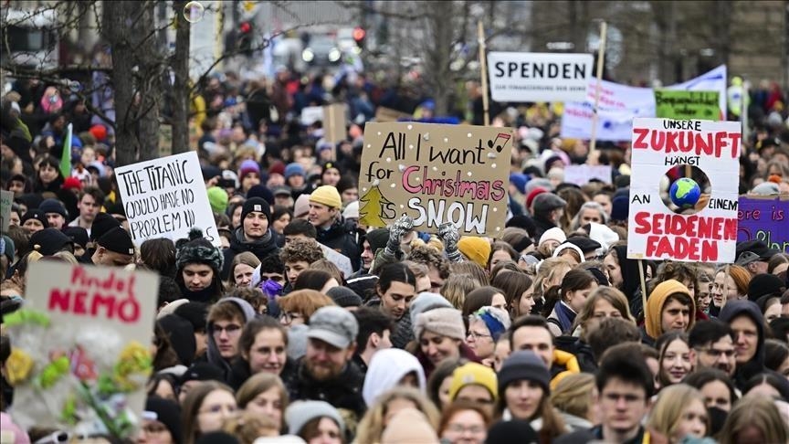 German climate activists block streets in Berlin, Cologne
