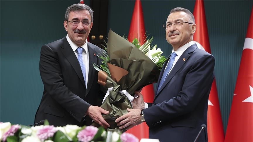 Wakil presiden baru Turkiye resmi serah terima jabatan dari pendahulunya