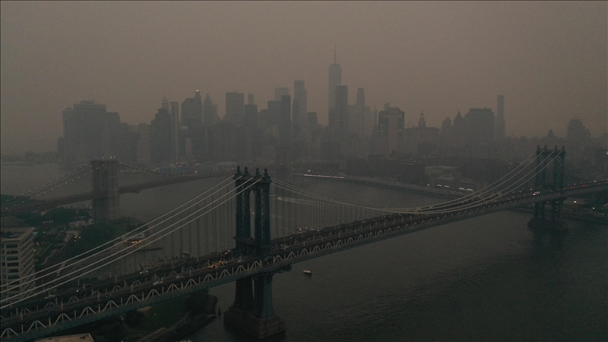 El humo de los incendios forestales en Canadá afecta la calidad del aire de la ciudad de Nueva York