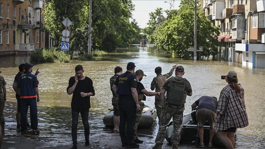 Украина: Нивото на водата во акумулацијата „Каховка“ под „мртвата“ точка