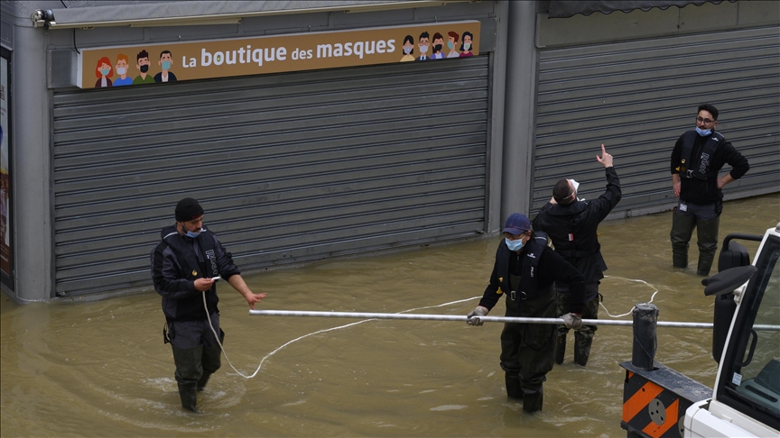 Flooding in Paris as Storm Oscar brings heavy rains