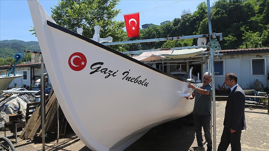 Milli Mücadele'de cephane taşınmasında kullanılan İnebolu denk kayığının örneği yapıldı